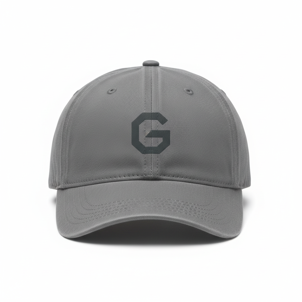 Grijze Pet met Donker Logo