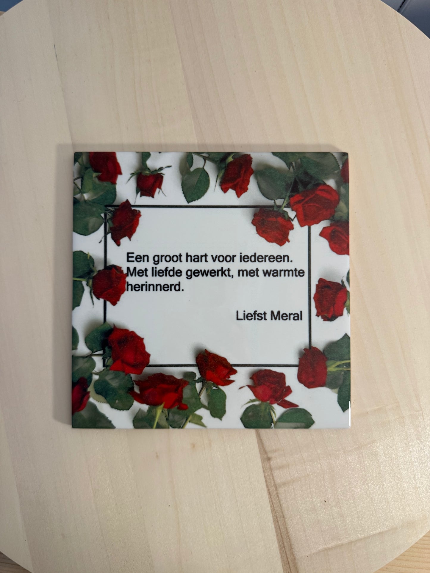 Tegeltje – persoonlijk aandenken