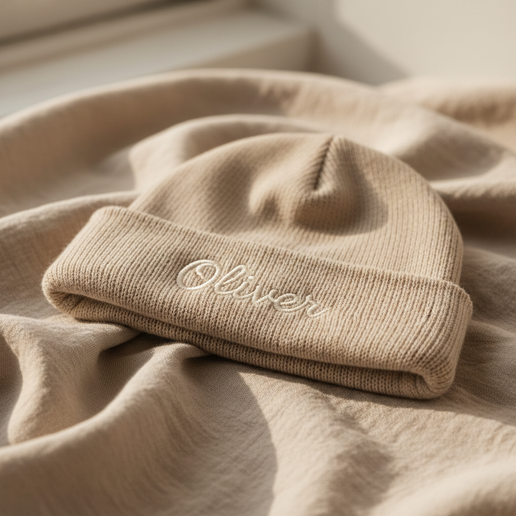Baby mutsje detail