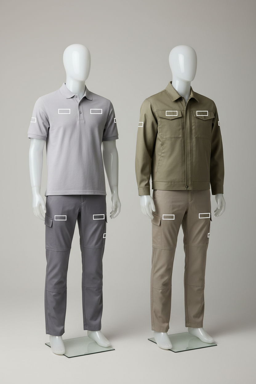 Grijs en beige mockup