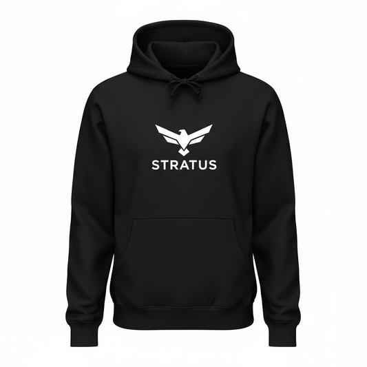 Zwarte hoodie met logo