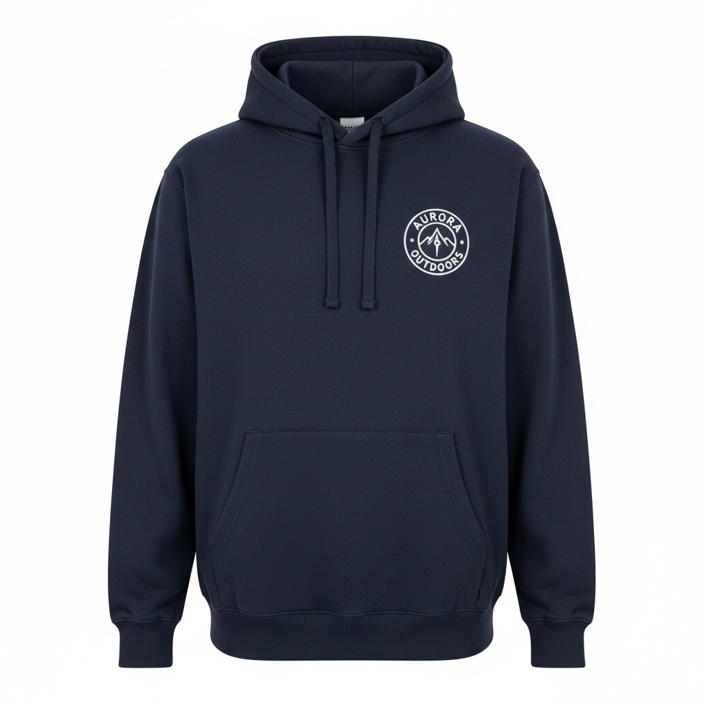 Navy blauwe hoodie met logo