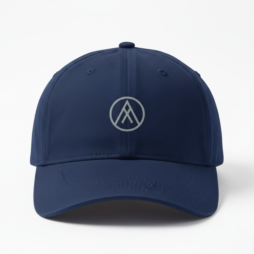 Navy Blue Pet met Minimalistisch Logo