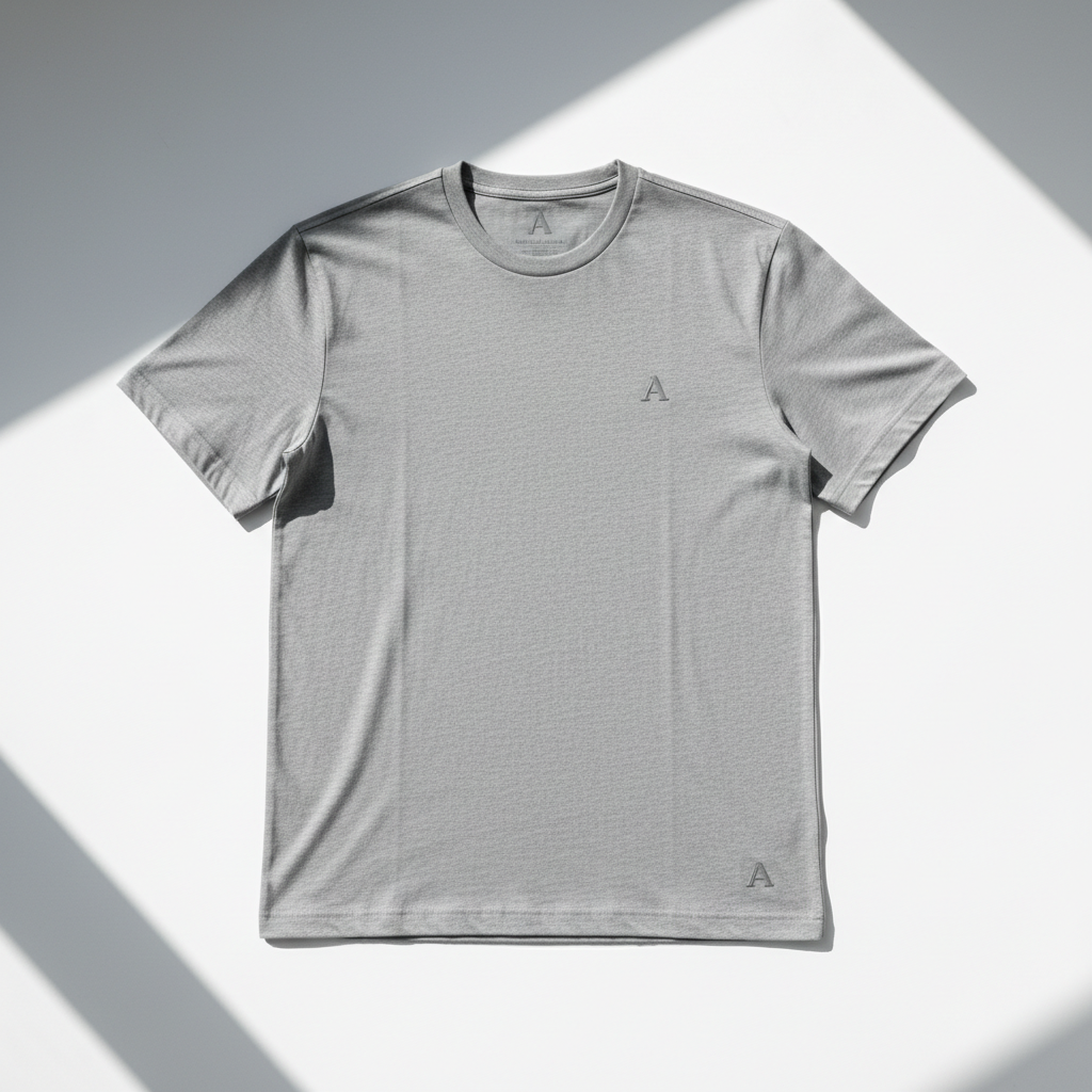 Grijs t-shirt met logo voorkant en zijkant