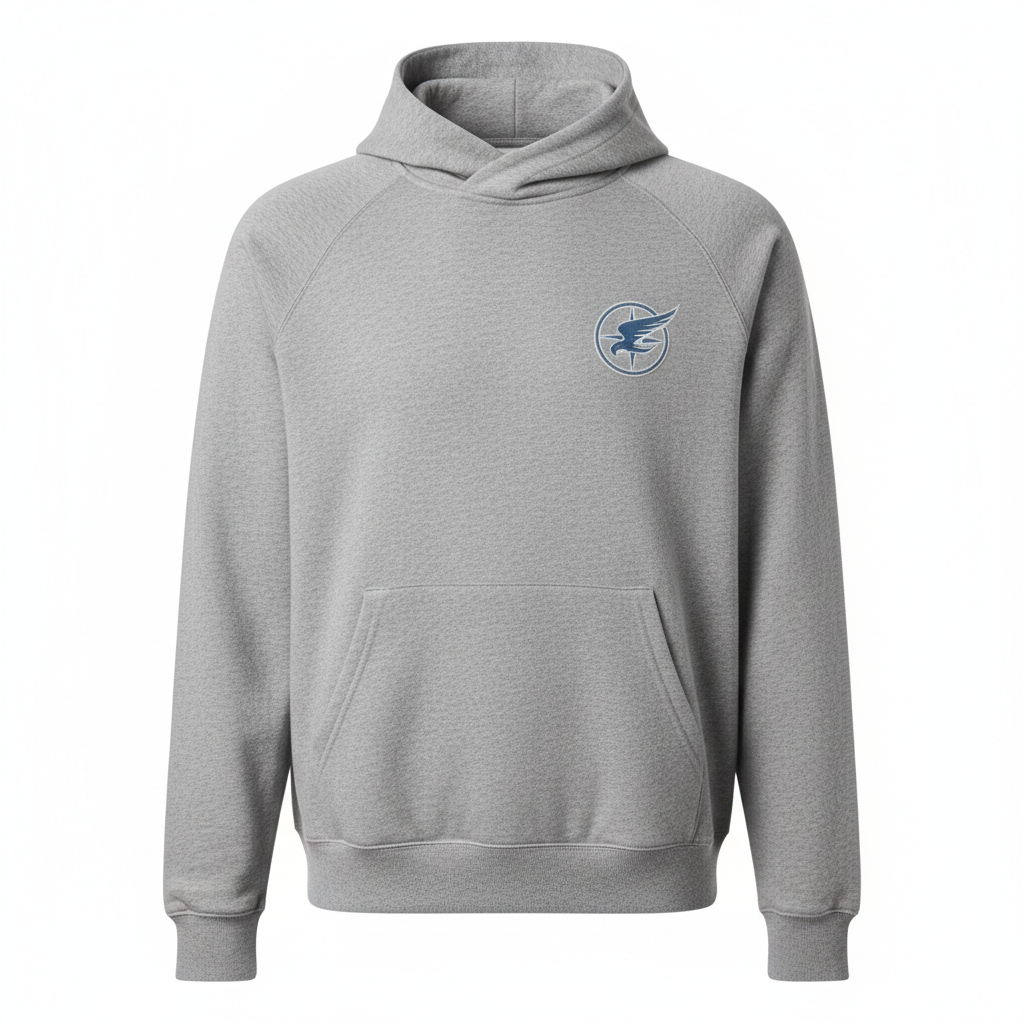 Grijze hoodie met logo