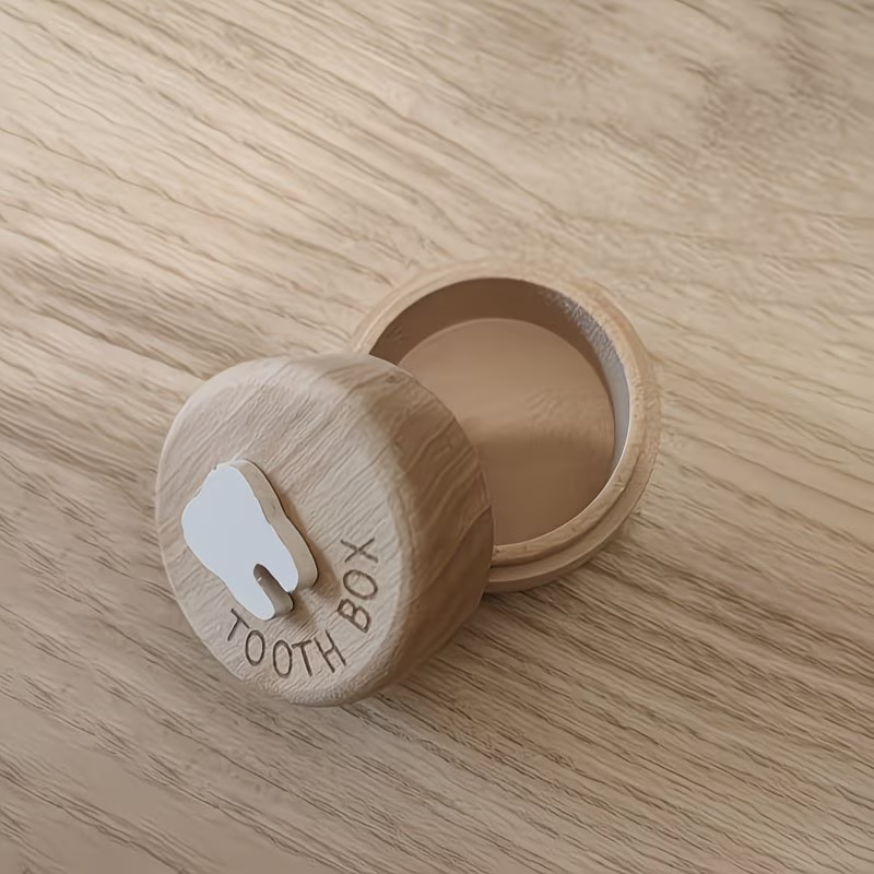 Houten doosje- eerste tandje