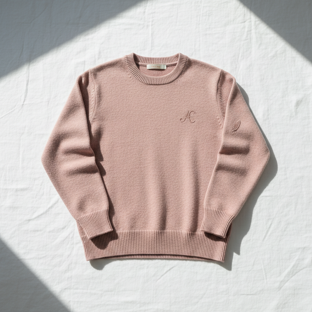 Roze sweater met logo