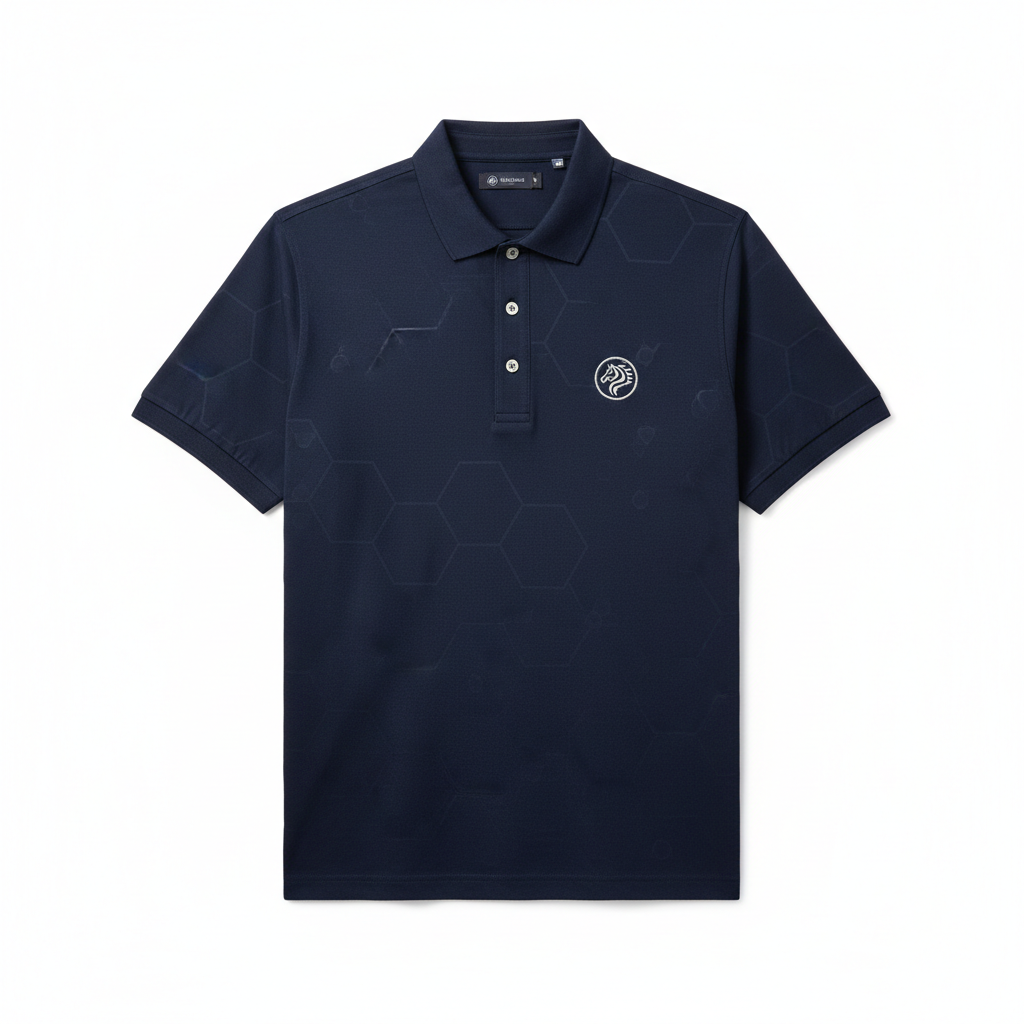 Navy blauwe polo shirt