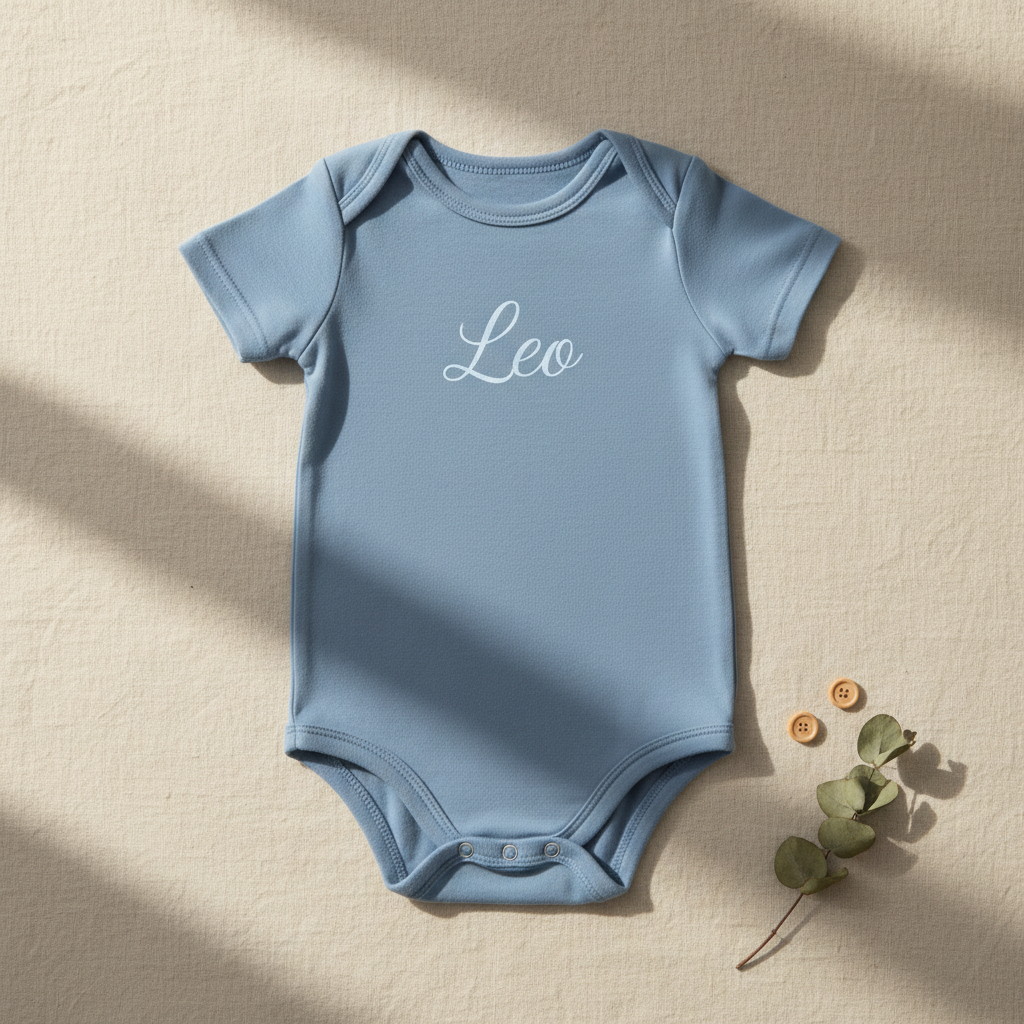 Pastel blauw romper