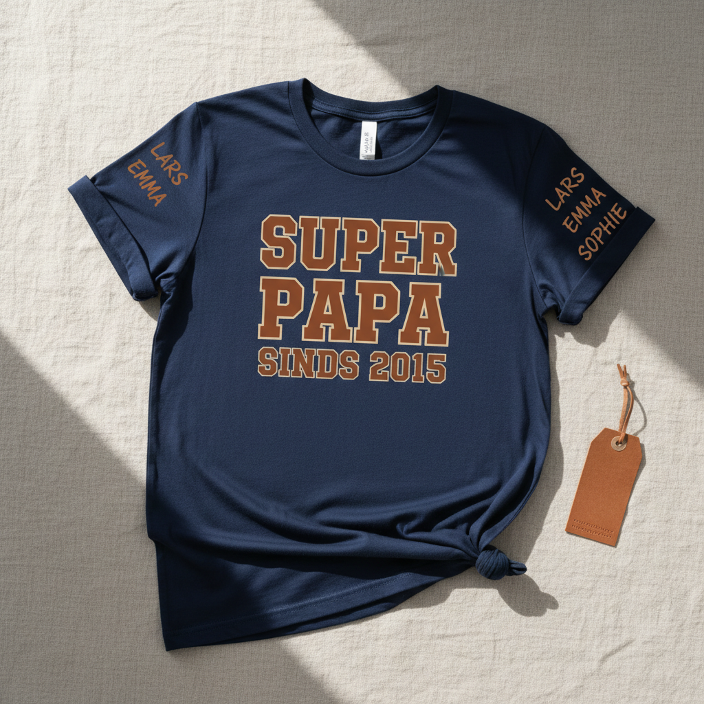 Super Papa sinds 2015 - navy blauw