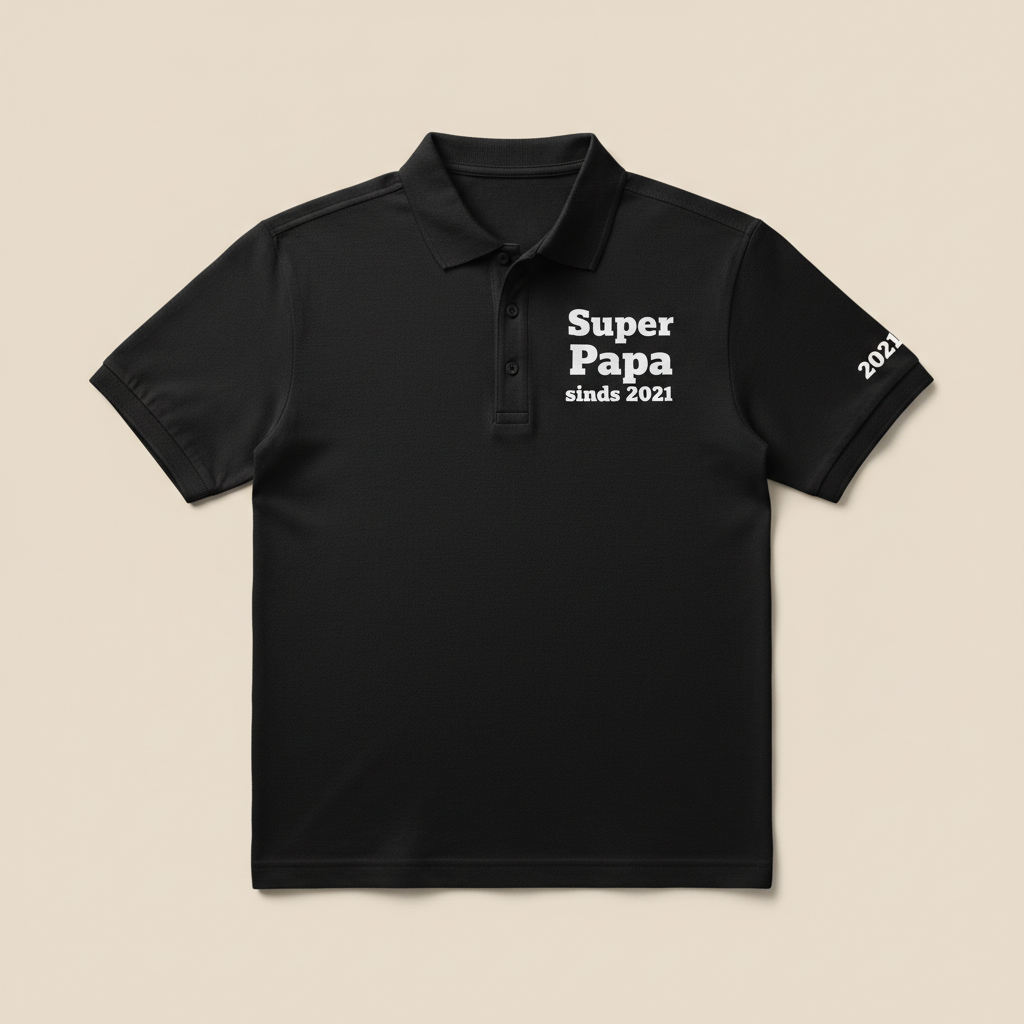 Zwart sublimatie - Super Papa sinds 2021